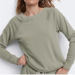 MATE the Label Organic Cotton Sweatshirt Sage Clean Girl Cozy Minimal